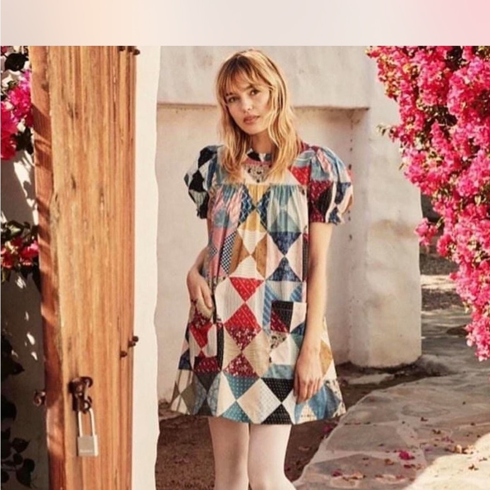 ISO! Doen Amarillo Multicolor Patchwork Dress
